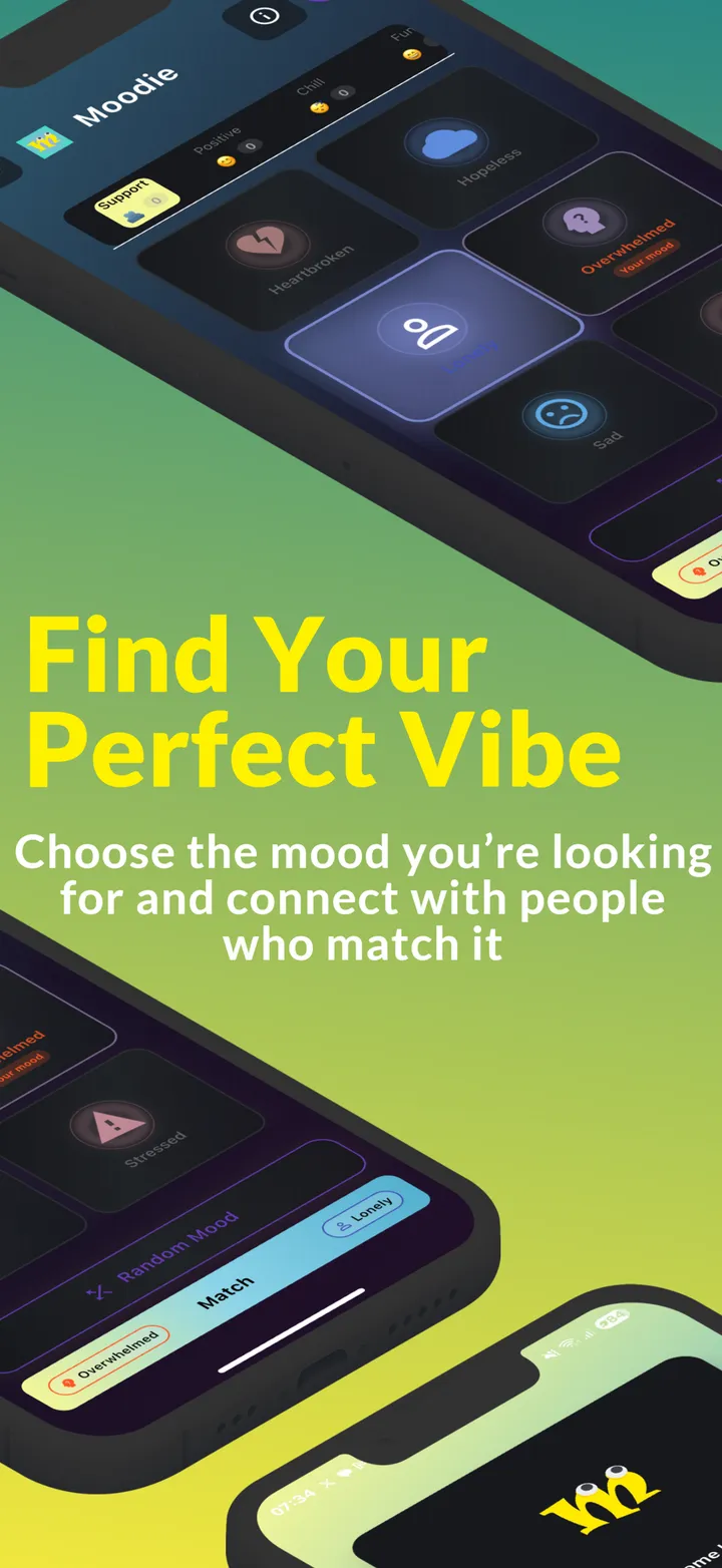 Moodie chat showing instant translation between languages