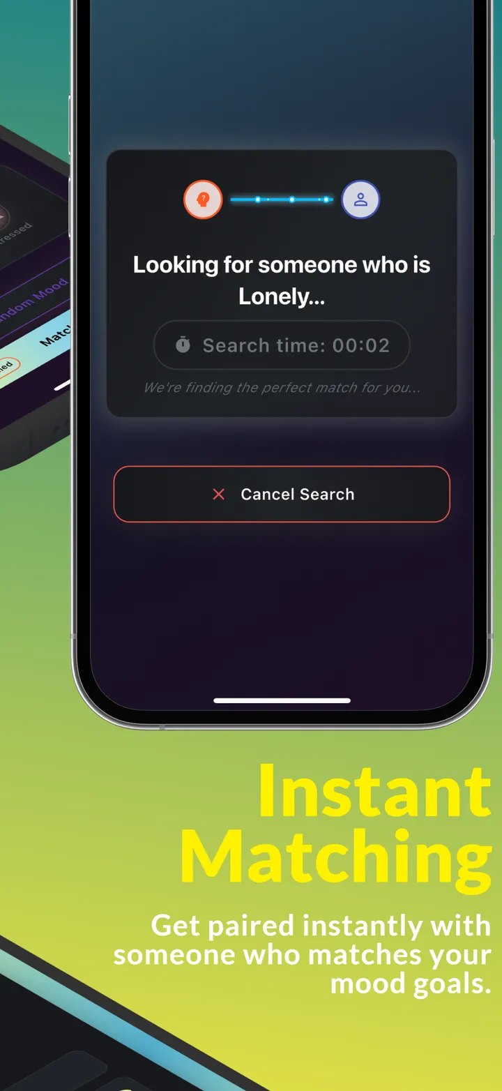 Moodie instant matching screen
